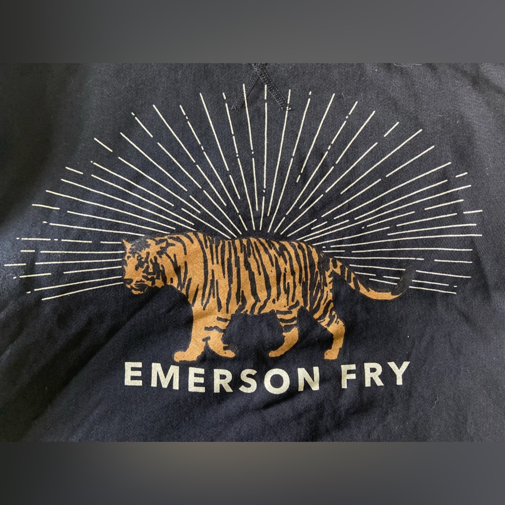 Emerson Fry Tiger Sweatshirt Black Small - Picture 5 of 9